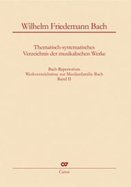 Bach Repertorium, Vol. 2 - Wilhelm Friedemann Bach book cover